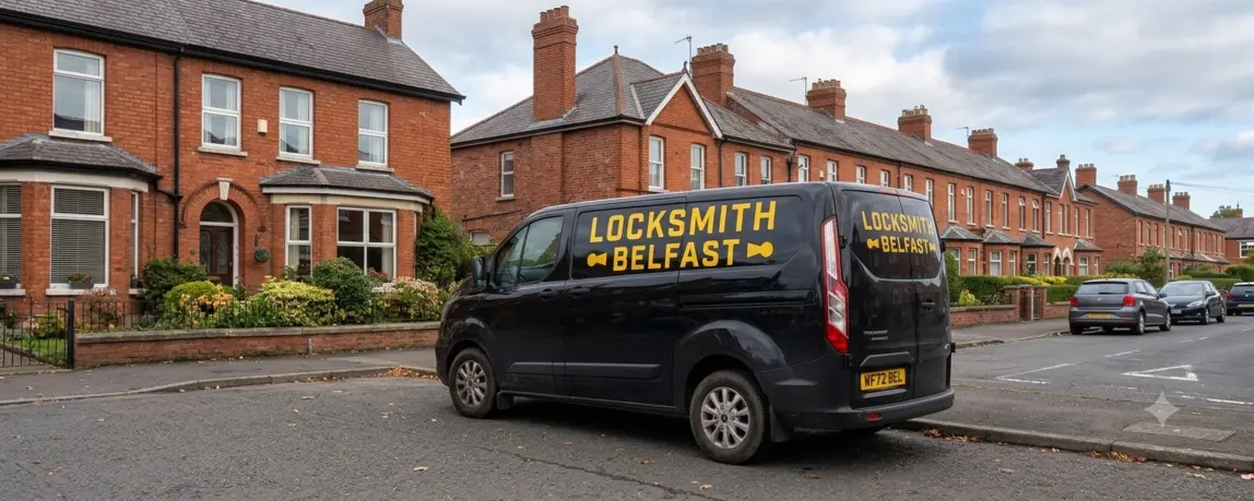 Locksmith Belfast branded van